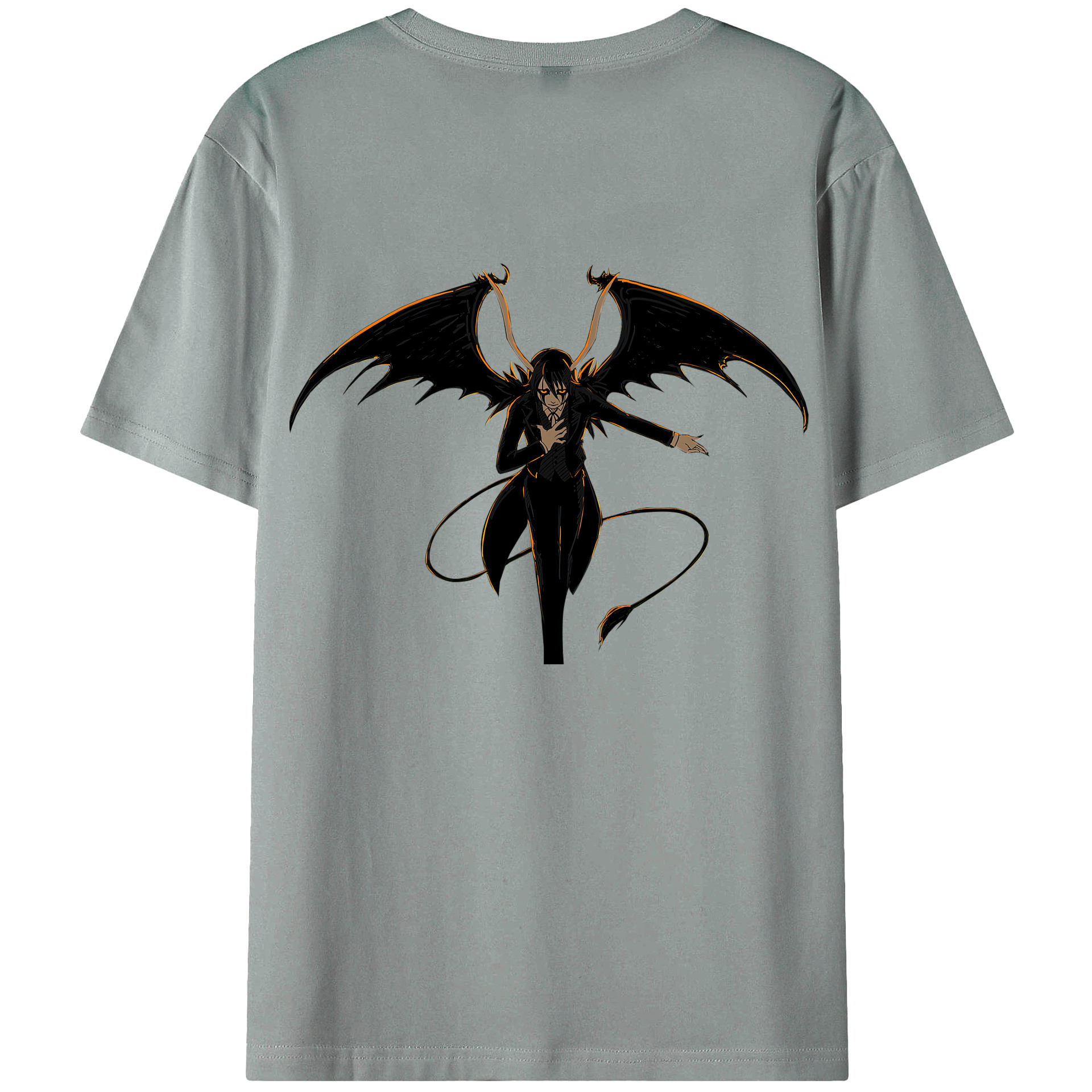 （画像用） ブリーチ ウルキオラ·シファー BLEACH Ulquiorra cifer 綿100％ メンズ半袖Tシャツ（バックプリント） 通気性
